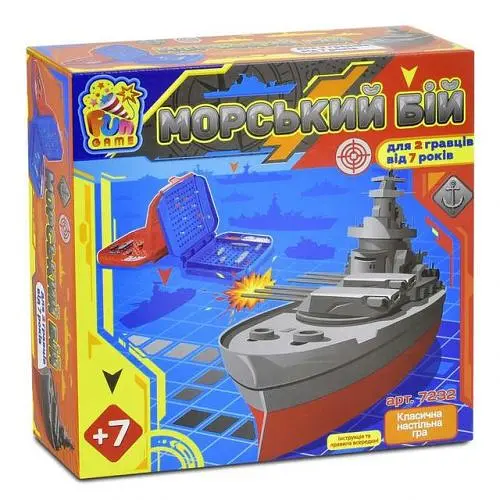 Настольная игра "Морской Бой" 7232 Fun Game (6945717432253) - фото 1