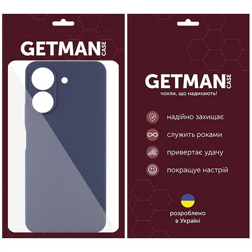 Чехол Getman TPU Liquid Silk Full Camera для Xiaomi Redmi 13Coco C65 Синий/Midnight Blue - фото 5