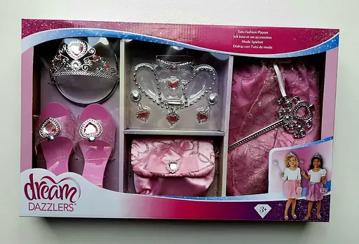 Набір для дівчинки Принцеса 3-6 років рожевий (корона, чарівна паличка, туфельки) - фото 4