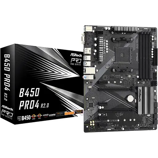 Материнська плата ASRock B450 Pro4 R2.0 [140214]