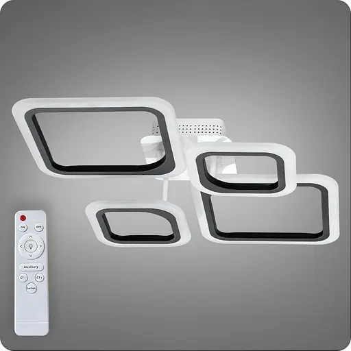 Люстра светодиодная 517 Light с пультом 72Вт Черный (02112) - фото 2