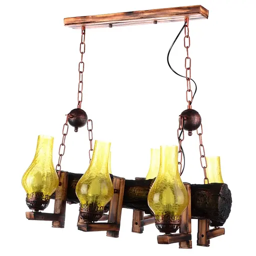 Люстра подвесная Brille кантри спальню E27 60W BR (BKL-816S/6)