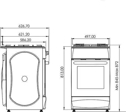 Плита газова Grunhelm G4F5600W - фото 10