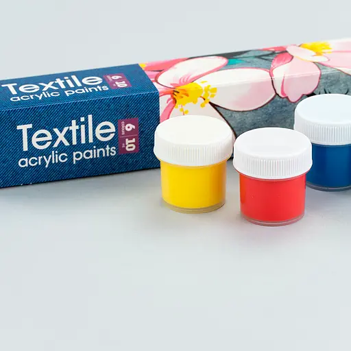 Набор акриловых красок для росписи тканей Flowers 6×10 мл Arteo - фото 5