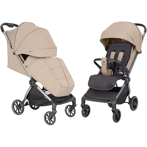 Прогулянкова коляска-книжка Carrello Atom M CRL-5527 Snow Beige