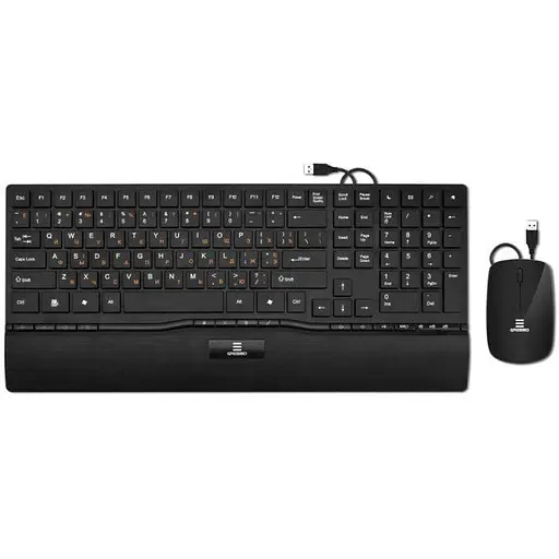 Комплект (клавіатура + миша) Gresso GMK2999 USB Black