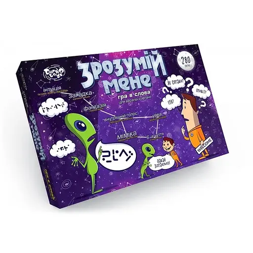 Гра настольная, Пойми меня, Danko Toys, DTG18U, на украинском
