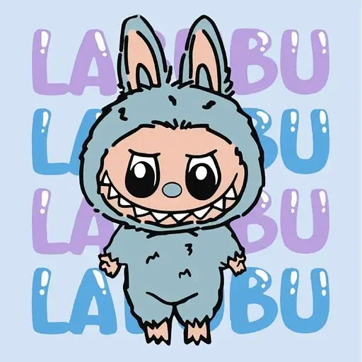 Набір для розпису по номерах для дітей 5+ Він лабубу, Ideyka, 25x25 см, КНО1283