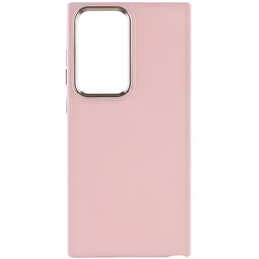 TPU чохол Bonbon Metal Style для Samsung Galaxy S23 Ultra Рожевий / Light pink - фото 2
