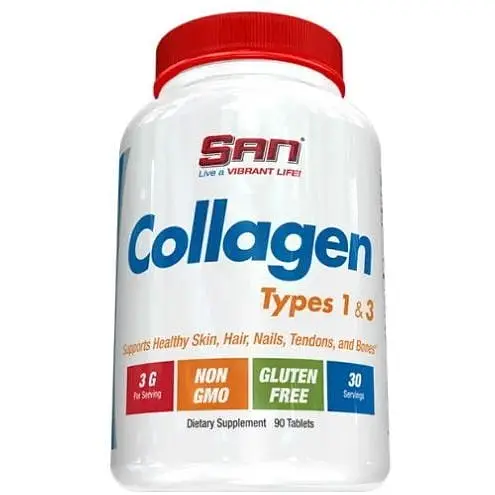 Препарат для суставов и связок SAN Collagen Types 1 and 3, 90 таблеток