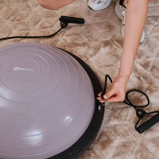 Балансувальна платформа Hop-Sport Bosu HS-L058 бузкова - фото 4