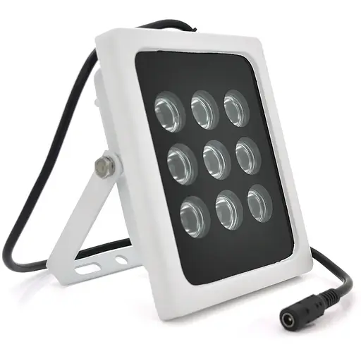 ИК-прожектор GY-IR009 на 9 диодов, 12В, 36W, дальность освещения до 120 м, угол обзора 90°