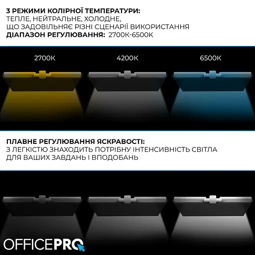 Лампа на монітор (Скрінбар) OfficePro SL210W (SL210W) - фото 12