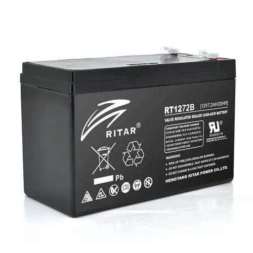 Акумулятор Ritar AGM RT1272B, Black Case, 12V 7,2Ah