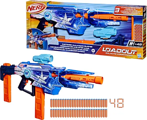 Бластер игрушечный Nerf Loadout Galactic Commander (G1580) - фото 4