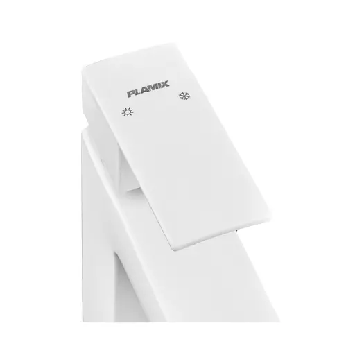 Змішувач для умивальника Plamix Kubus-001 SET white PM0671 Білий - фото 2