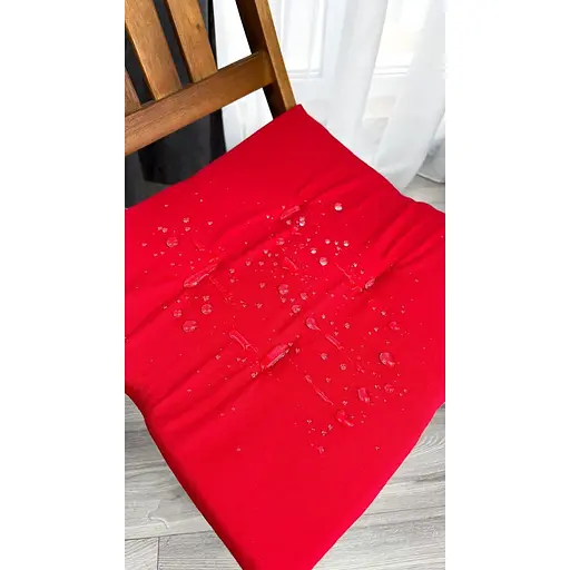 Водоотталкивающая подушка на стул Красный однотон (2 шт.) - фото 7