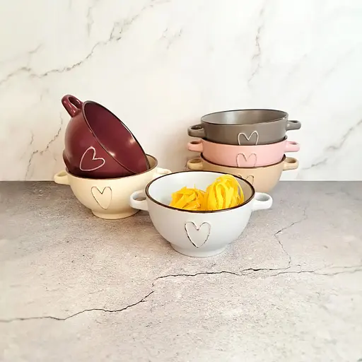 Бульйонниця Vittora Безмежна любов VT-C-38140 з вушками 14 см 600 мл в асортименті (128959) - фото 5