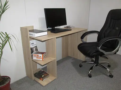 Cтол компьютерный с 2 ​​полками М-ЗОН Джеко 1200/12 Нимфея Альба (MZN-031019) - фото 4