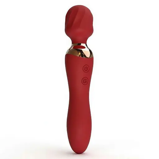 Двусторонний вибратор 'Night Stories' с USB-зарядкой Красный