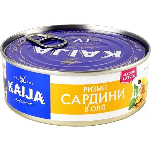 Сардины Kaija Рижские в масле 240 г (569599)