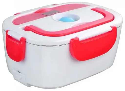 Ланч- бокс с подогревом Electronic Lunchbox от сети 220 В термос для еды 1 л  Красный - фото 3