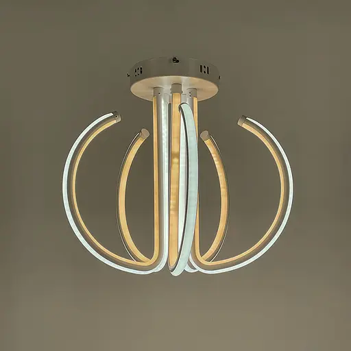 Потолочная белая LED люстра на пять завитков Ст. 9979/5 | Line F - фото 3