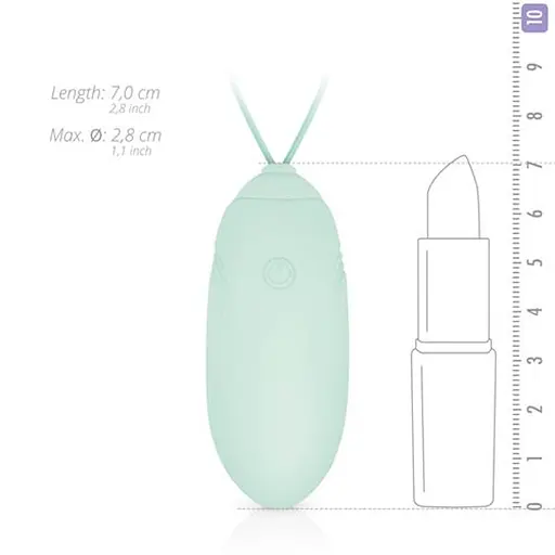 Віброяйце EasyToys Luv Egg 16 см зелений - фото 3
