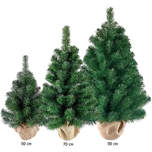 Ялинка Hvoya Classic в мішковині 90 см зелена - фото 2