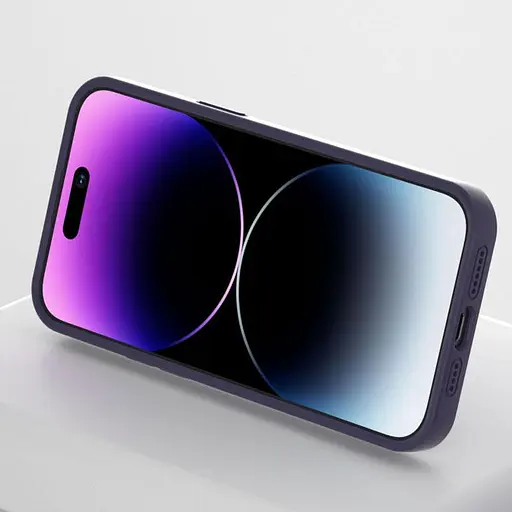 Чохол Silicone Case Full Protective with Ring для Apple iPhone 14 Pro 6.1 Purple - фото 3