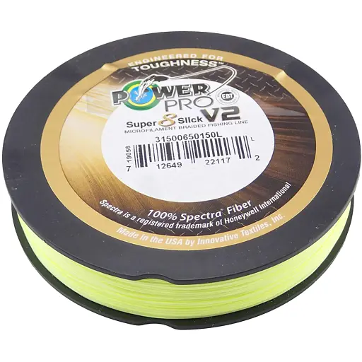 Шнур Power Pro Super 8 Slick V2 (Moon Shine) 135 м 0.15 мм 22 lb/10.0 кг - фото 2