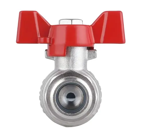 Кран кульовий Thermo Alliance Forte 1/2" ВЗ прямий, PN40, з накидною гайкою, метелик SF261W15 - фото 2