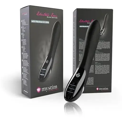 Вибратор с электростимуляцией Mystim Electric Eric eStim Black миостимулятор - фото 8