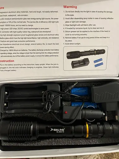 Мощный фонарь для велосипеда с аккумулятором X-Balog вело фонарик велосипедный велофонарь BL-2804-T6 - фото 6