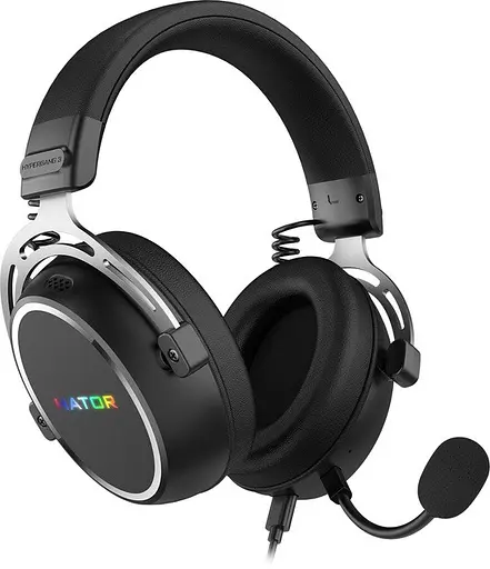 Наушники Hator игровые гарнитура для геймеров Hypergang 3 Hi-Res (ESH50) черная - фото 4
