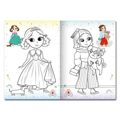 Детская раскраска Принцессы РМ-77-05 с маской - фото 3