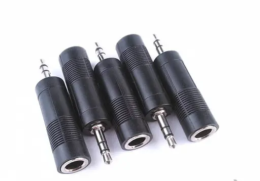 Переходник TCOM mini-jack 3.5 папа Jack 6.3 мама - фото 2