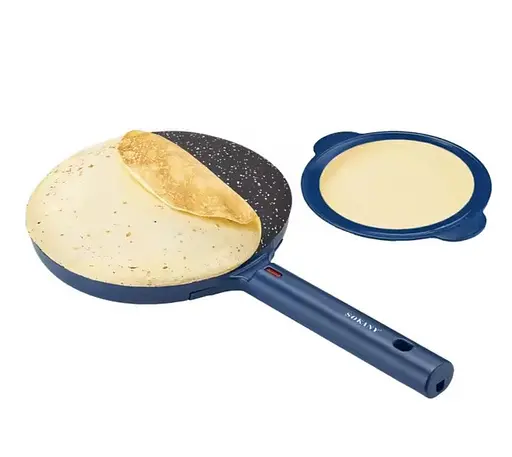 Антипригарная блинница, электрическая сковорода для блинов SOKANY SK-07057 20 см 600Вт - фото 1