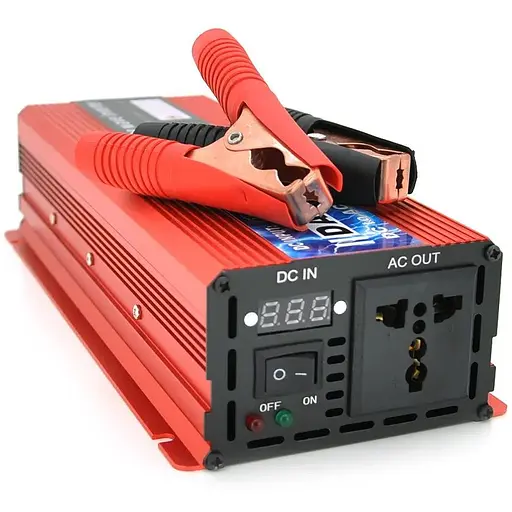 Інвертор напруги Voltronic DA-2200M (DC:1100W), 12/220V з апроксимованою синусоїдою, 1 універсальна розетка, клемні дроти, Q10