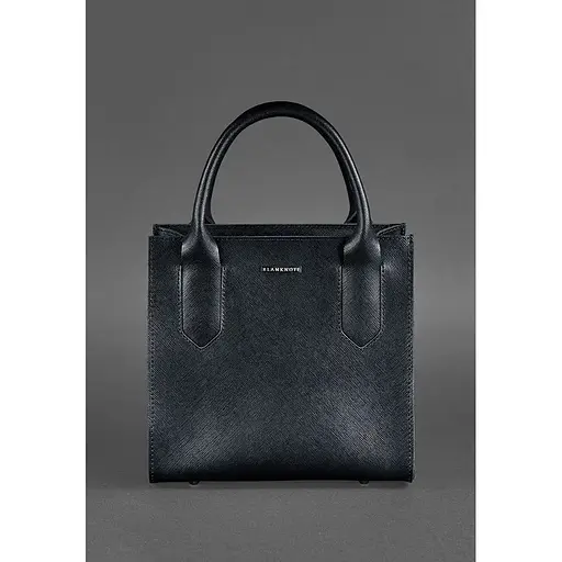 Шкіряна жіноча сумка-кроссбоді чорна Blackwood - фото 1