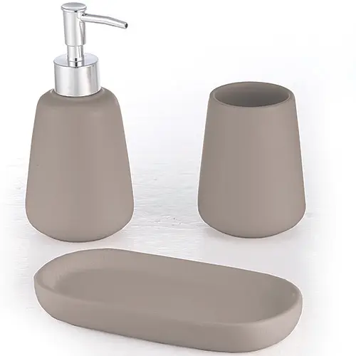 Комплект аксессуаров MILO дозатор/стакан/мыльница (08233) - фото 2