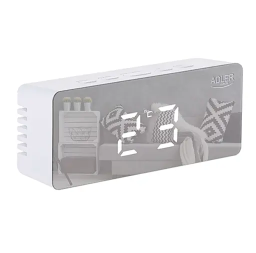 Будильник со светодиодным зеркальным дисплеем на USB Adler AD 1189 - фото 1