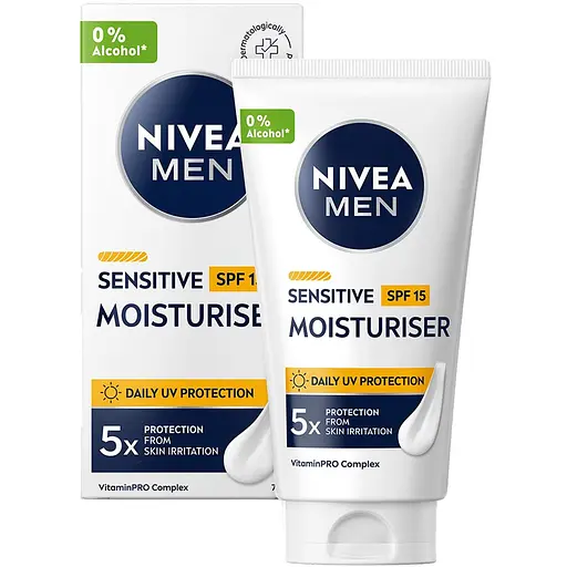 Крем для чувствительной кожи NIVEA MEN с SPF 15 защитой 75 мл (88543) - фото 1