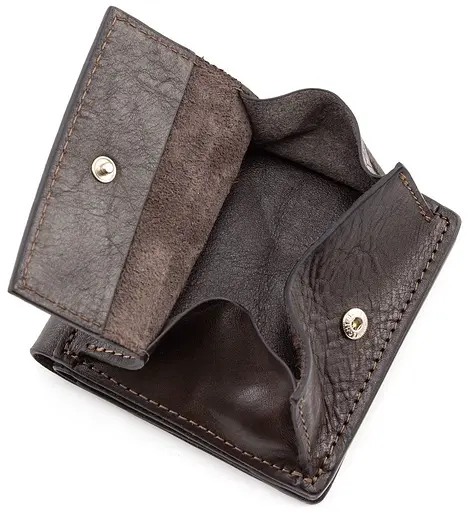 Мужской кожаный кошелек Grande Pelle 11.5х11.5х3 см acs0024456 - фото 4