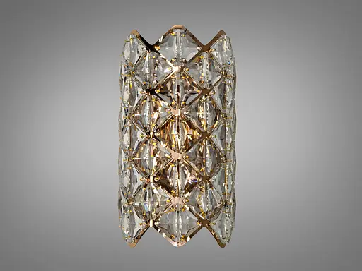 Бра класичне 9133B300GD золото кришталеві елементи - фото 2