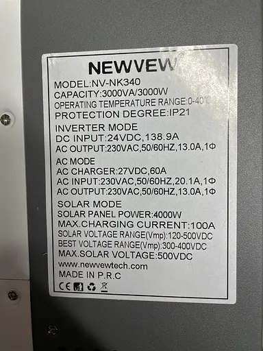 Сонячний гібридний інвертор Pure Sine Wave 3000 Вт 24В - фото 4