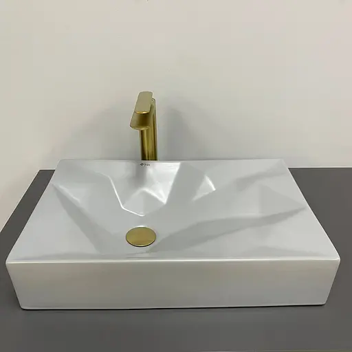 Умивальник VBI Troia M grey matt накладний VBI-016401, Сірий - фото 4