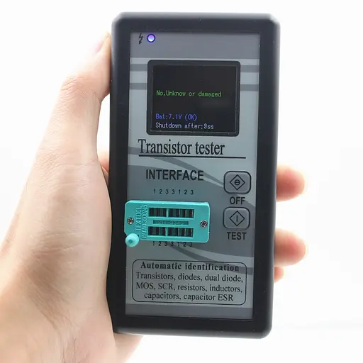 Транзистор тестер універсальний для перевірки транзисторів, конденсаторів, радіодеталей і радіокомпонентів Fnirsi TT-128 (100150) - фото 5