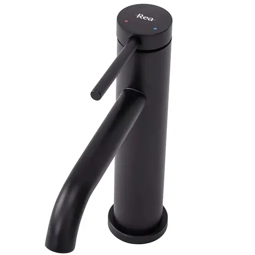 Смеситель для умывальника Rea Clif black низкий REA-B5321 Черный матовый - фото 3