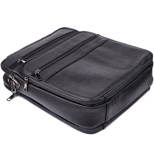 Сумка чоловіча з ручкою для перенесення в руці з натуральної шкіри Vintage 27х35х9,5 см sum0027495 - фото 15